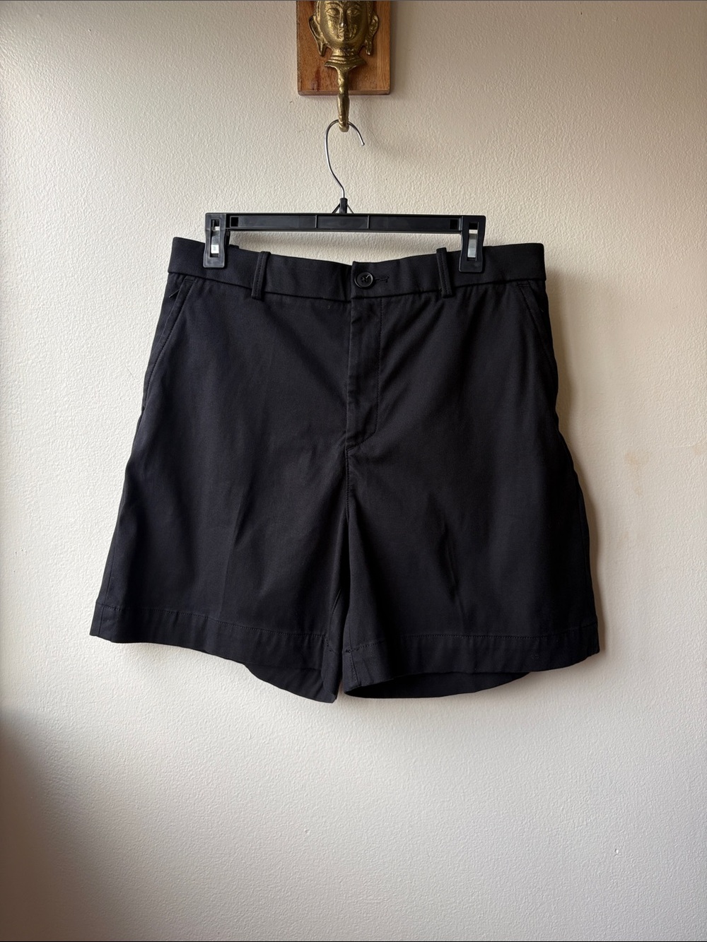 SPANX Women’s Black Stretch Twill Shorts Size Large